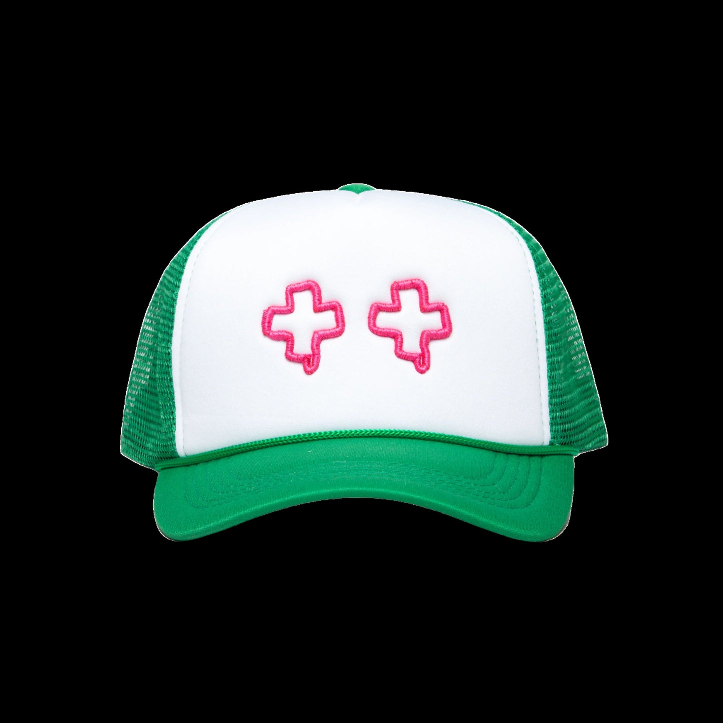 Green & Pink Foam Trucker Hat