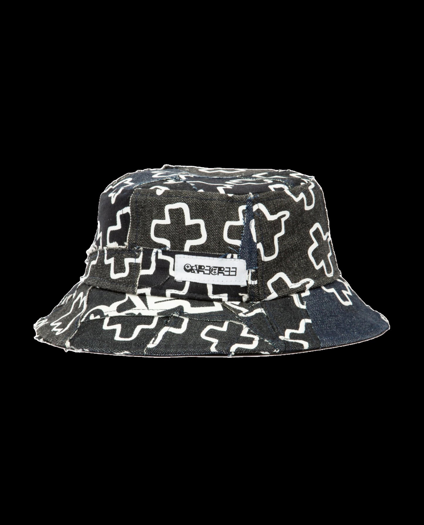 Denim Patchwork Bucket Hat (small size)